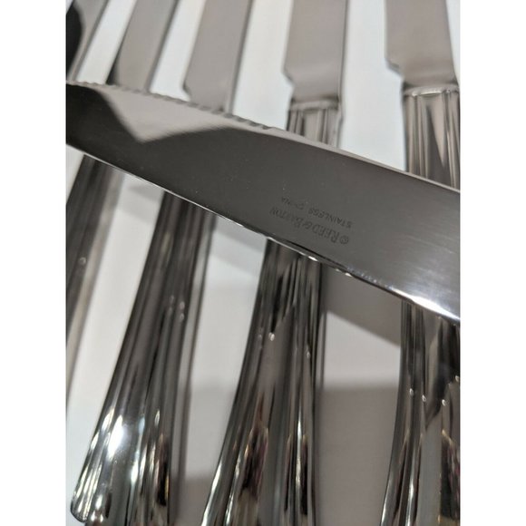 Reed & Barton BROOKSHIRE 7 Dinner Steak Knives Stainless Flatware 9 5/8" - Picture 8 of 8